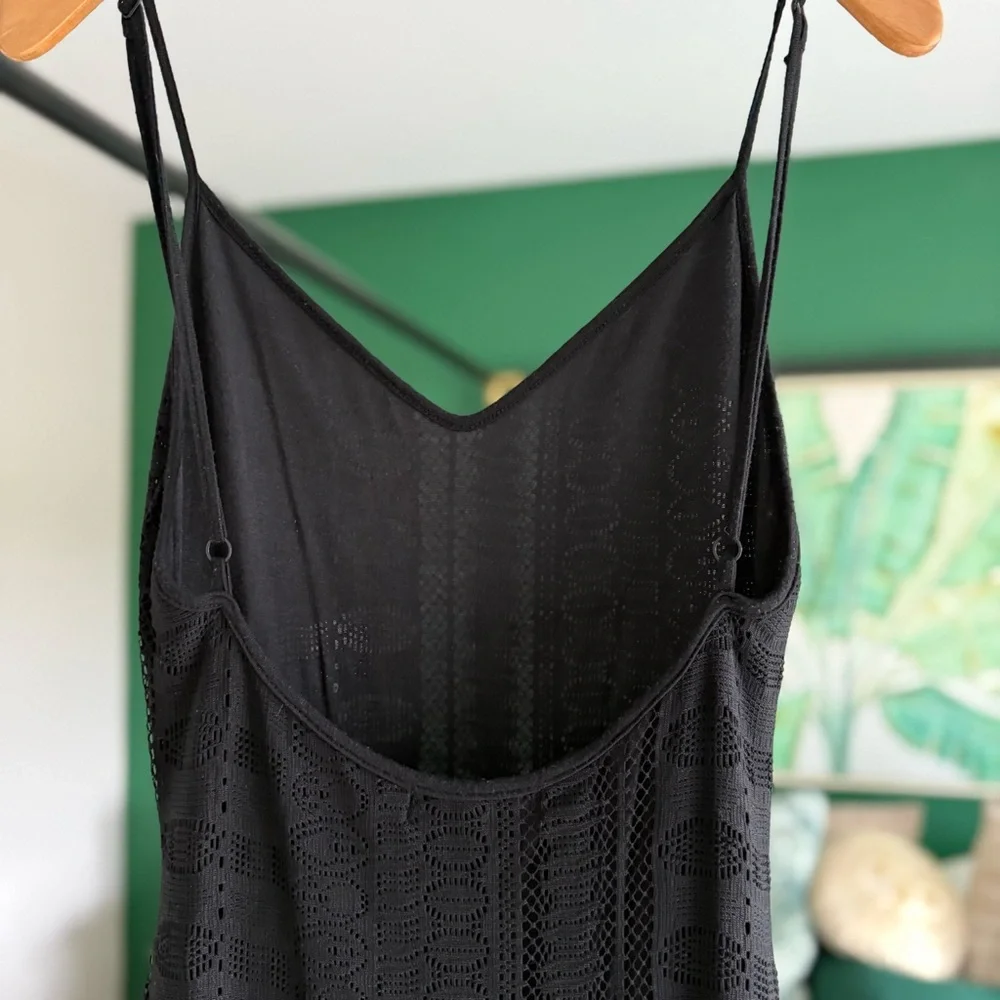 For Love and Lemons x Revolve Black Lace Overlay Maxi Dress | Small - Picture 15 of 16